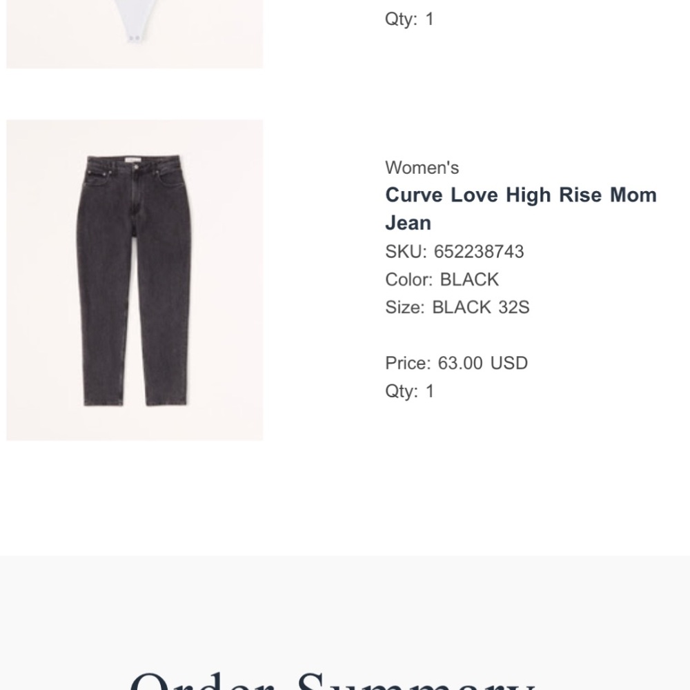 Abercrombie Curve Love Mom Jeans